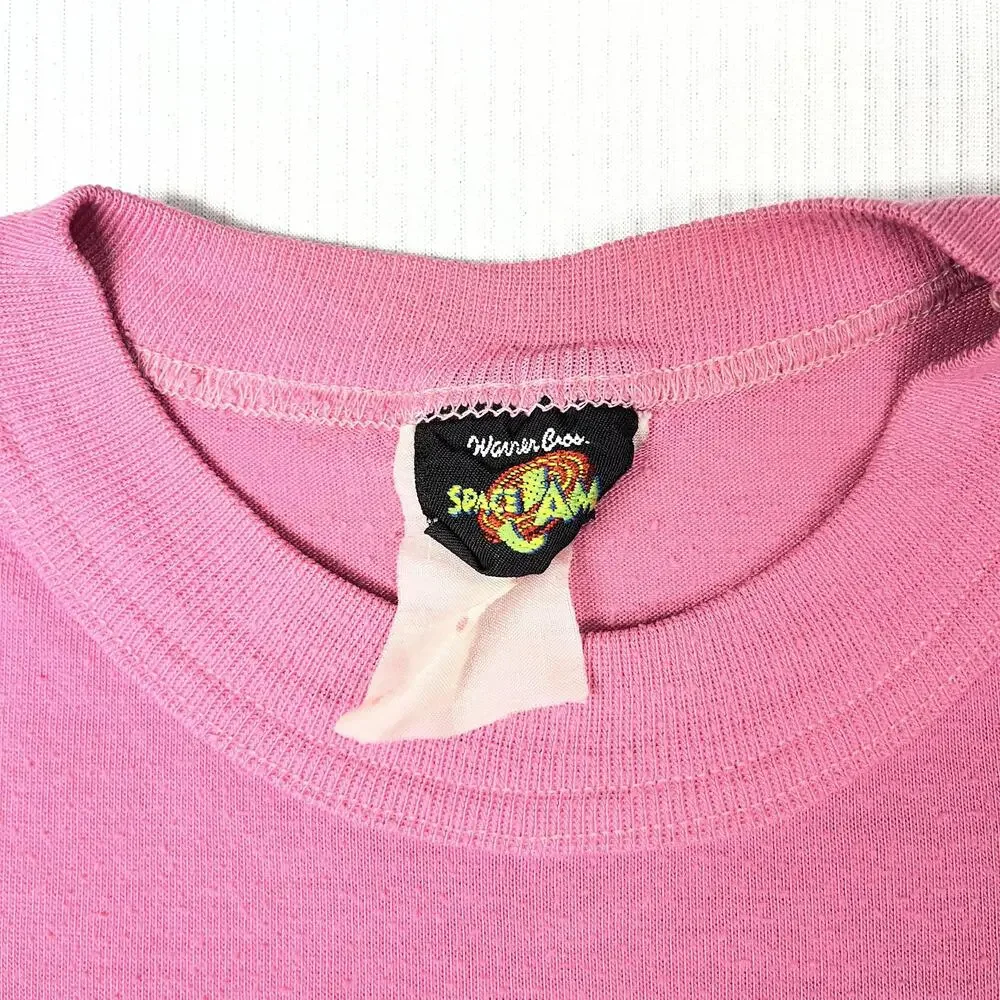 Vintage Warner Bros Lola Bunny Space Jam Sleepshirt Girls S Pink Graphic 90s